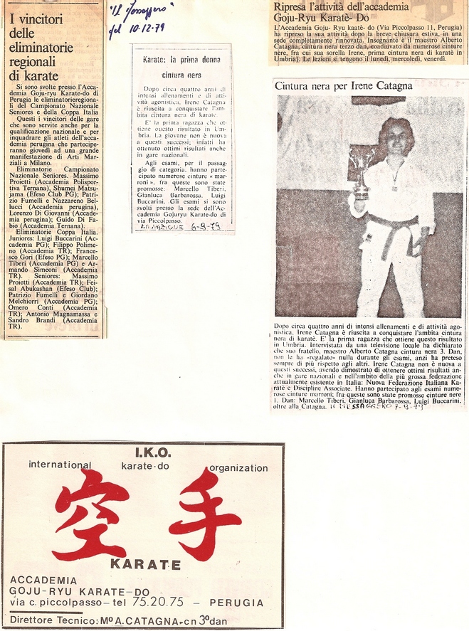 Aklcuni articoli di giornale degli anni '70